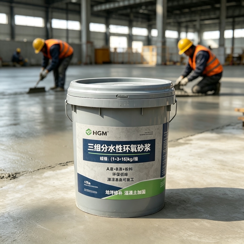 得荣三组份水性环氧砂浆